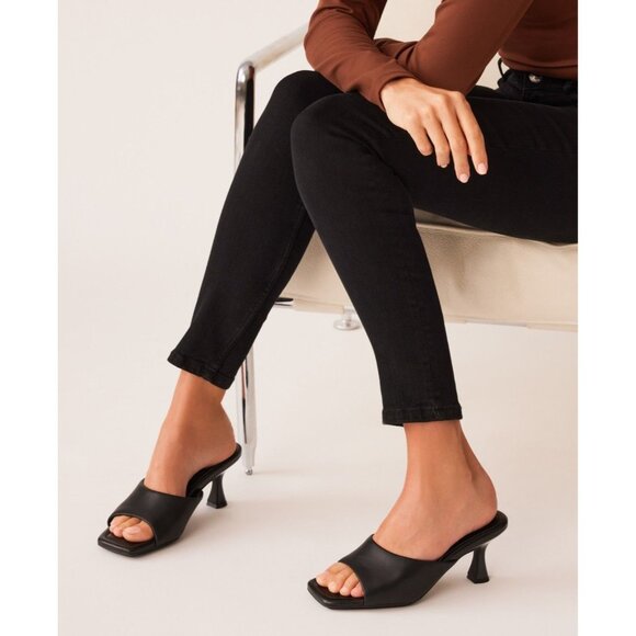 Anne Klein Women's Jerilyn Square Toe Mule Dress Sandals - Picture 2 of 3